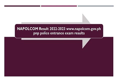 www.napolcom.gov.ph|napolcom result 2023.